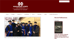 Desktop Screenshot of history.msstate.edu