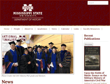 Tablet Screenshot of history.msstate.edu