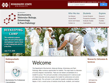 Tablet Screenshot of biochemistry.msstate.edu