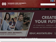 Tablet Screenshot of educ.msstate.edu