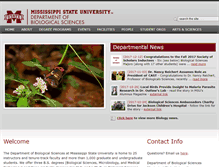 Tablet Screenshot of biology.msstate.edu