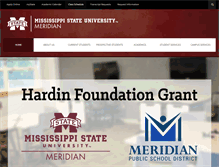 Tablet Screenshot of meridian.msstate.edu