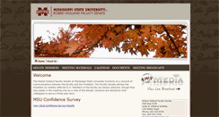 Desktop Screenshot of facultysenate.msstate.edu
