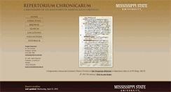 Desktop Screenshot of chronica.msstate.edu