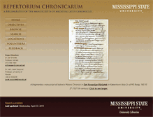 Tablet Screenshot of chronica.msstate.edu