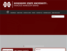 Tablet Screenshot of msuband.msstate.edu