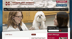 Desktop Screenshot of cvm.msstate.edu