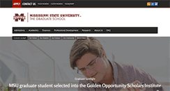 Desktop Screenshot of grad.msstate.edu