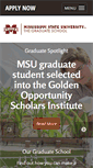 Mobile Screenshot of grad.msstate.edu