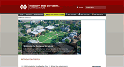 Desktop Screenshot of campusservices.msstate.edu