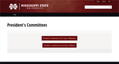 Desktop Screenshot of committees.msstate.edu