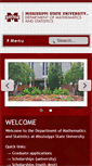 Mobile Screenshot of math.msstate.edu