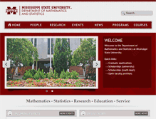 Tablet Screenshot of math.msstate.edu
