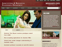 Tablet Screenshot of abe.msstate.edu