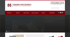 Desktop Screenshot of comm.msstate.edu