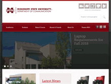 Tablet Screenshot of comm.msstate.edu