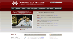 Desktop Screenshot of hrm.msstate.edu