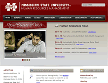 Tablet Screenshot of hrm.msstate.edu