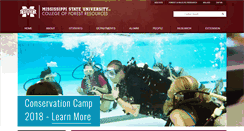 Desktop Screenshot of cfr.msstate.edu