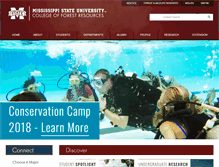 Tablet Screenshot of cfr.msstate.edu
