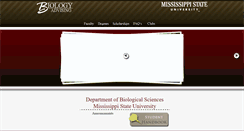 Desktop Screenshot of advising.biology.msstate.edu