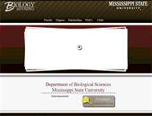 Tablet Screenshot of advising.biology.msstate.edu