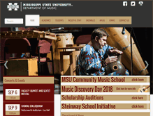 Tablet Screenshot of music.msstate.edu