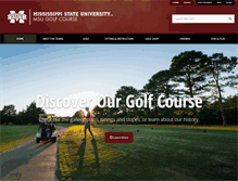 Tablet Screenshot of golf.msstate.edu