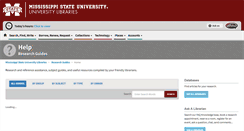 Desktop Screenshot of guides.library.msstate.edu