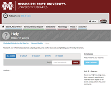 Tablet Screenshot of guides.library.msstate.edu