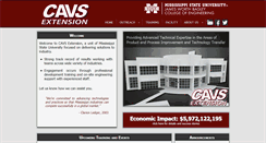 Desktop Screenshot of cavse.msstate.edu