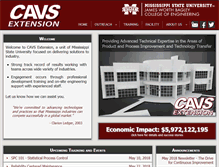 Tablet Screenshot of cavse.msstate.edu