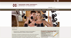 Desktop Screenshot of kinesiology.msstate.edu
