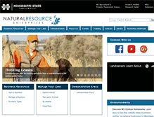 Tablet Screenshot of naturalresources.msstate.edu