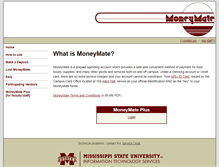 Tablet Screenshot of moneymate.msstate.edu