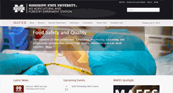 Desktop Screenshot of mafes.msstate.edu