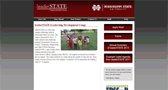 Desktop Screenshot of leaderstate.msstate.edu